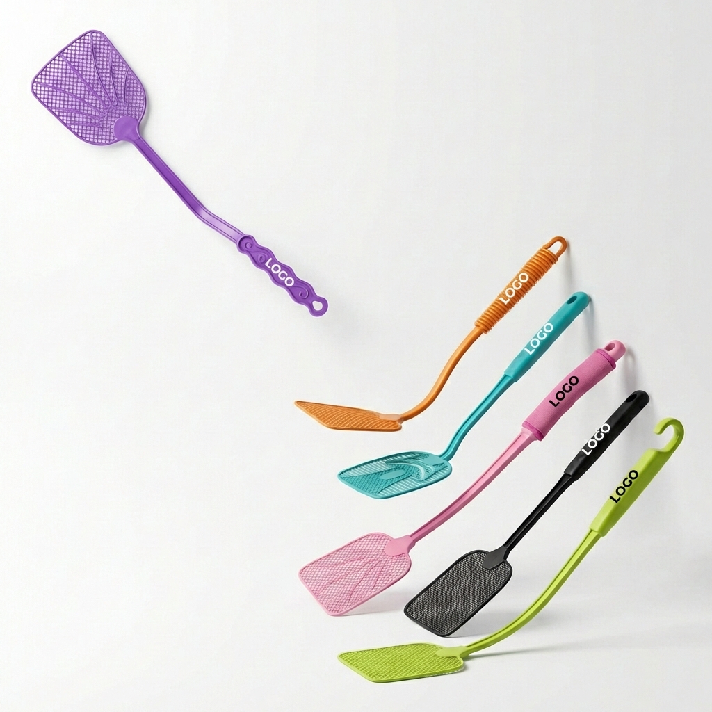 Flexible Polypropylene Manual Pest Swatter with Extended Reach Handle