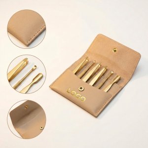 Slim Personal Grooming and Tool Kit with Snap-Closure Case